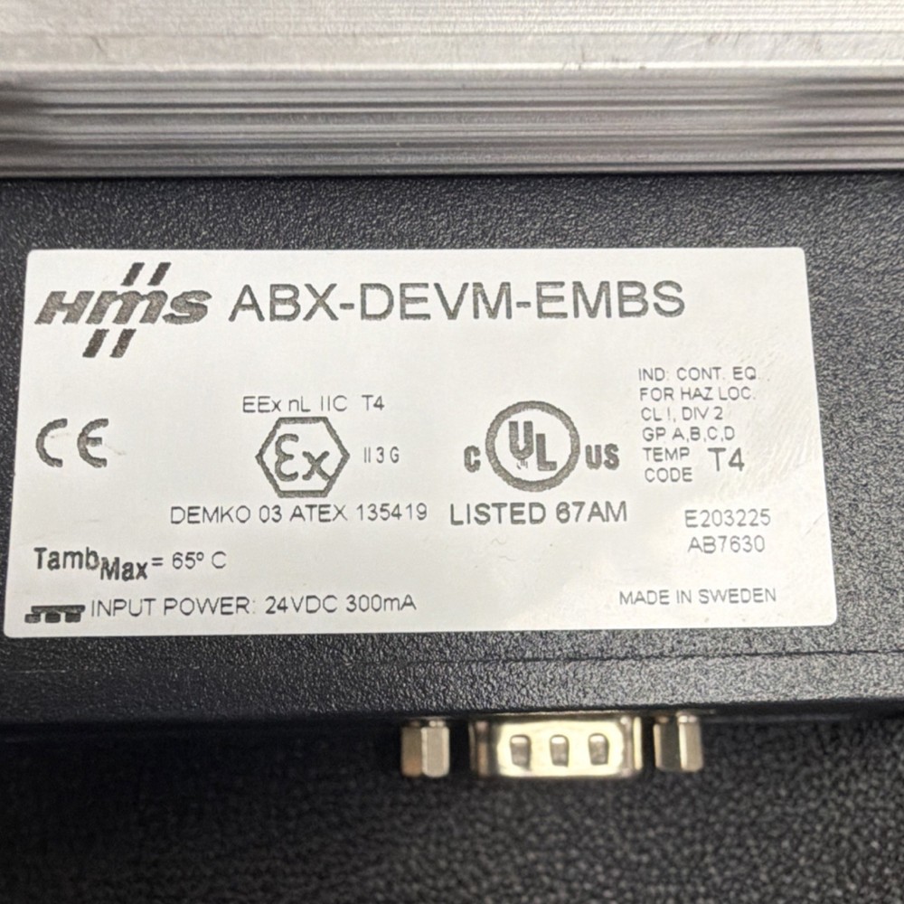 HMS ABX-DEVM-EMBS AB7630 Gateway Ethernet DeviceNet Communication Module