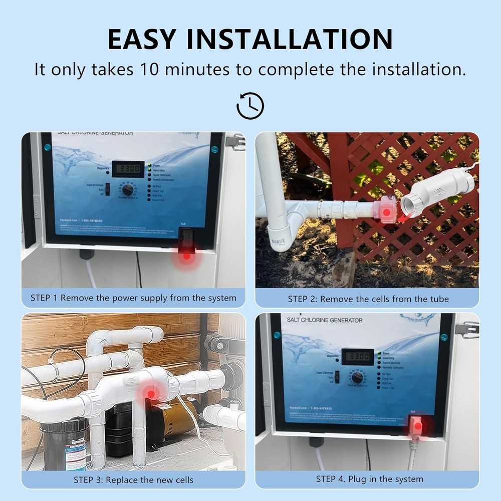 Autoverve Salt Chlorinator Generator Replacement, Pool Sanitizing System