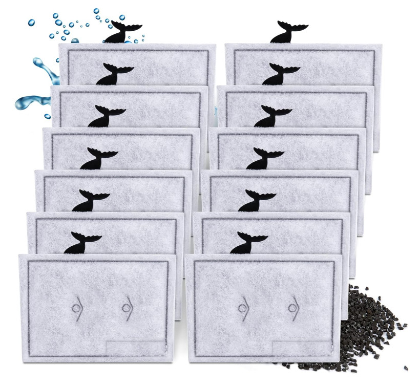 12 Pack Small Filter Cartridges Compatible with Aqueon QuietFlow Power Filter...