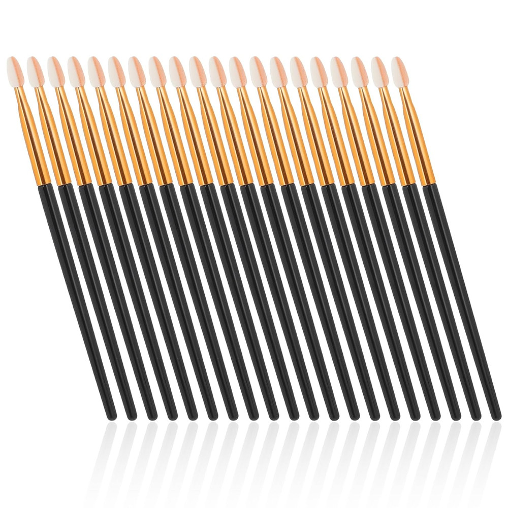 20Pcs Long Eyeshadow Applicators Sponge Eyeshadow Brush Sets, Reusable Eyeshadow