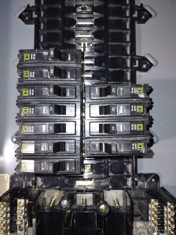 Square D Panel With Breakers