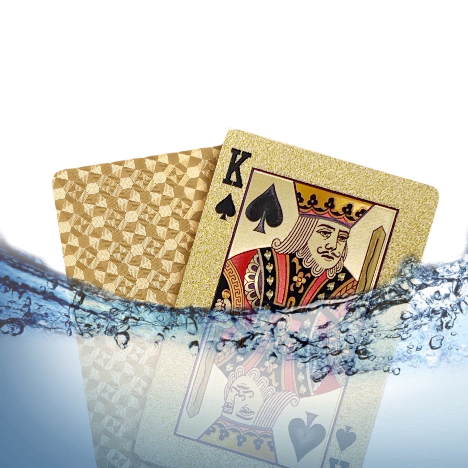 2 Decks Of Diamond Waterproof Golden Playing Cards,Deck Of Cards, HD, Poker Card