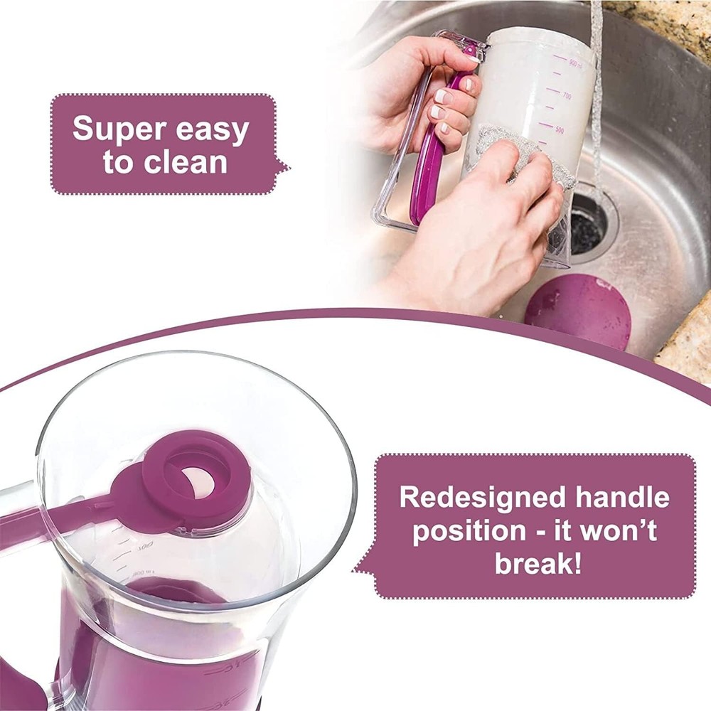 Pancake Cupcake Batter Dispenser Bakeware Maker with Measuring Label Baking Tool