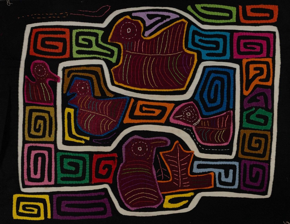 Traditional Multi-Color Ducks Galore Mola