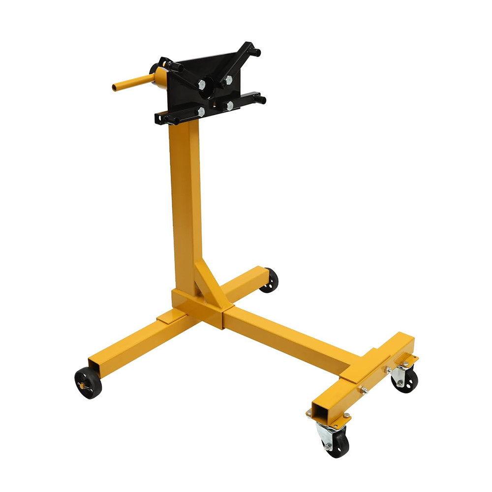 Adjustable 1000lbs Engine Stand Folding Hoist Dolly with Rotating Head