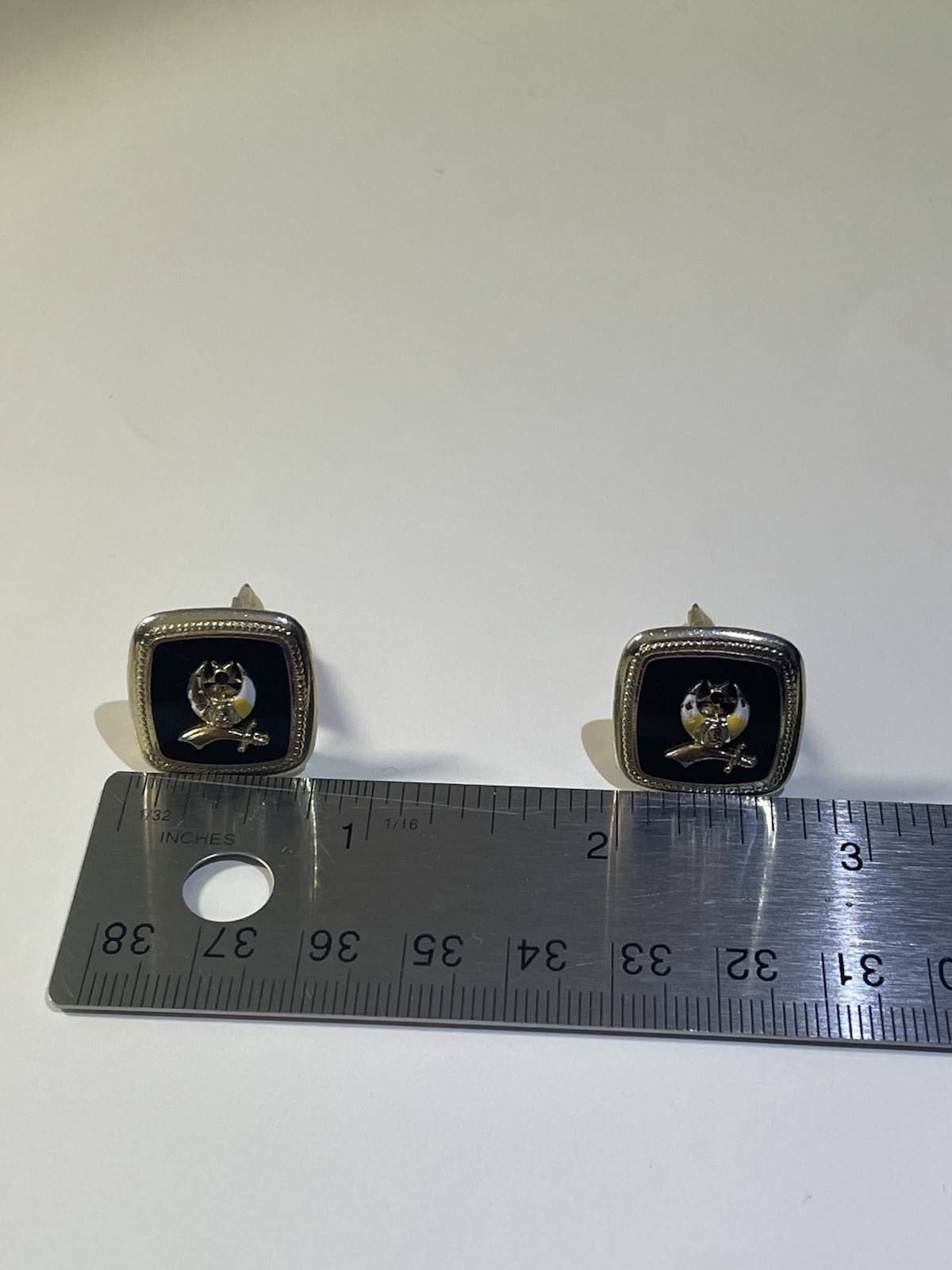 Vintage USMC Marine Corps Cufflinks • Gold Tone Eagle Globe Anchor Military Gift