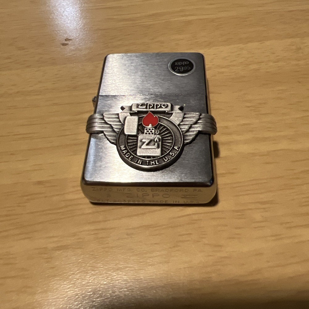 1999 Zippo Wing/Flame Pewter Lighter