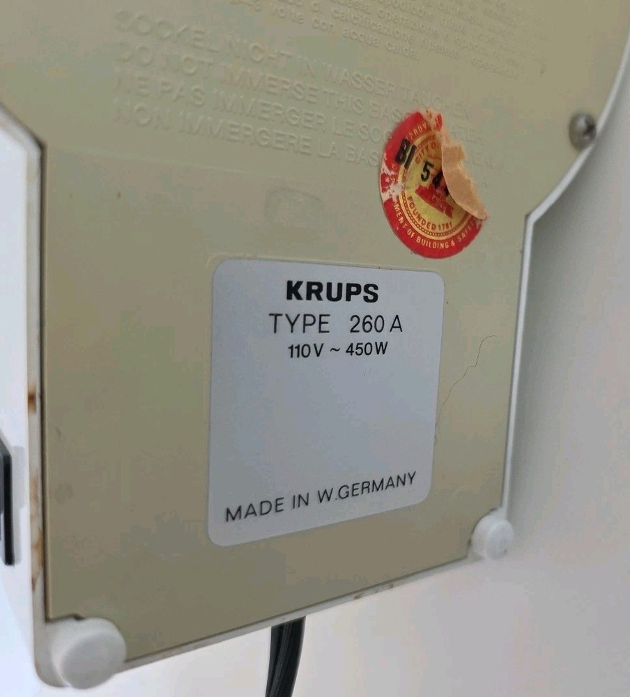 VTG Krups 4 Cup Drip Coffeemaker Type 260 West Germany TESTED