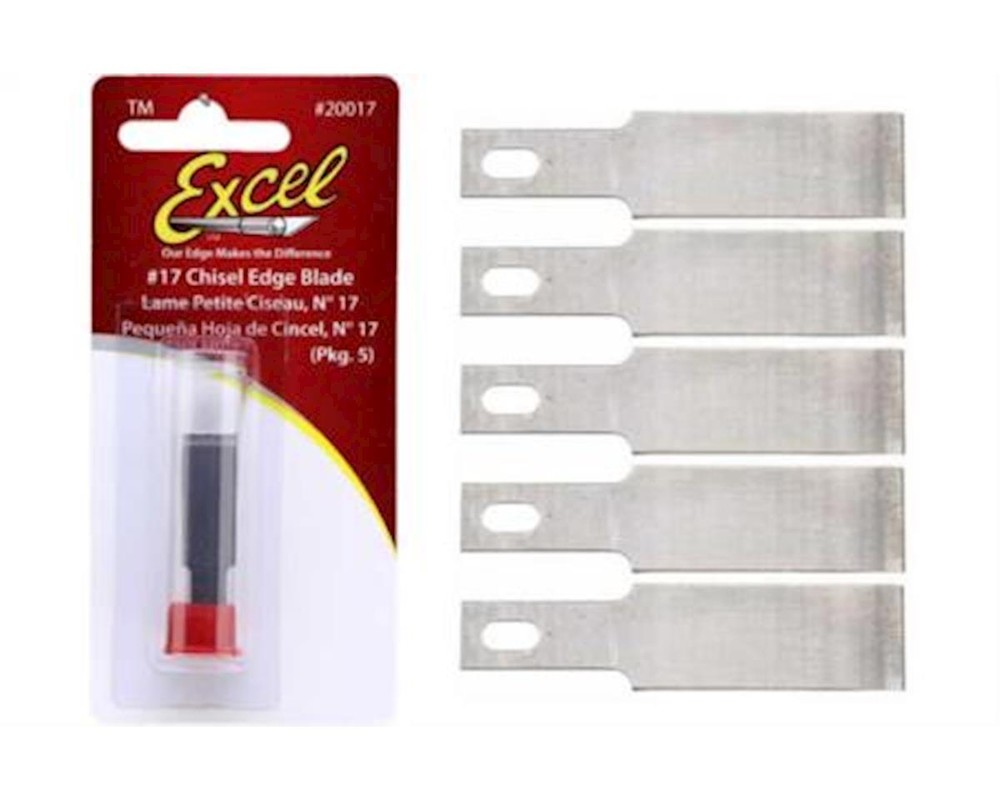 Excel #17 Small Chisel Replacement Blades (5) [EXL20017]