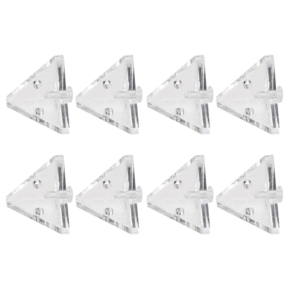 12pcs acrylic corner bracket, magnetic corner connector with rivets for