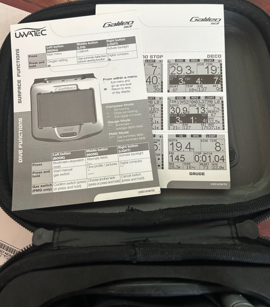 Scubapro Galileo Sol HF Dive Computer - Wrist Computer