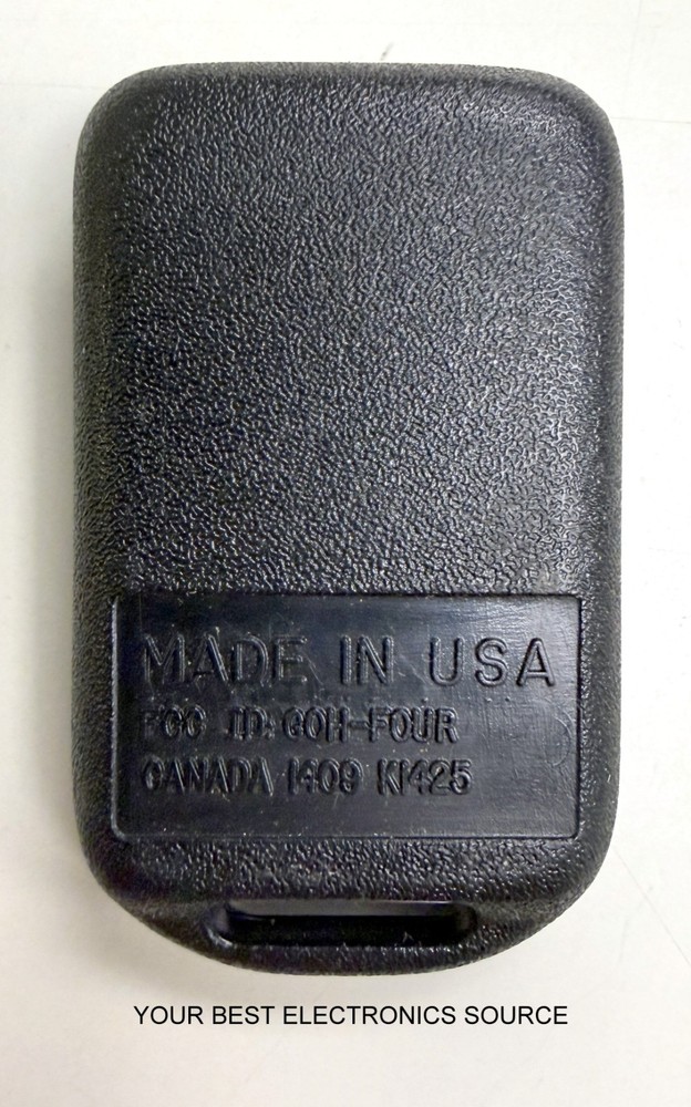 NOS Code Alarm GOH-FOUR Remote / Key FOB / 4- Button Transmitter