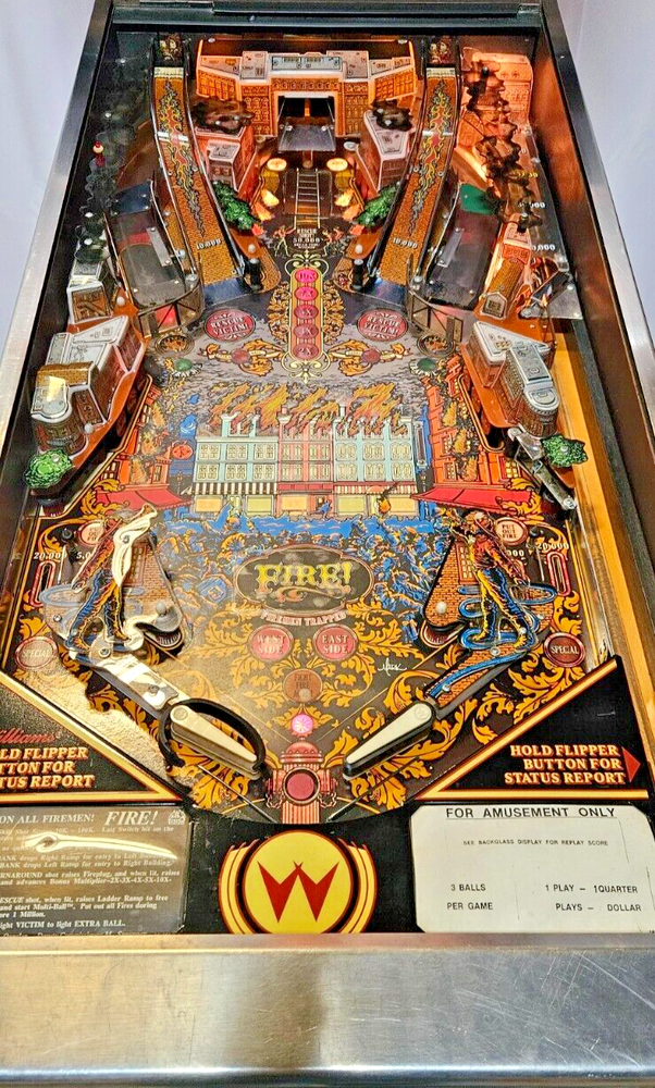 Fire! Pinball Machine Williams (1987) - 3527