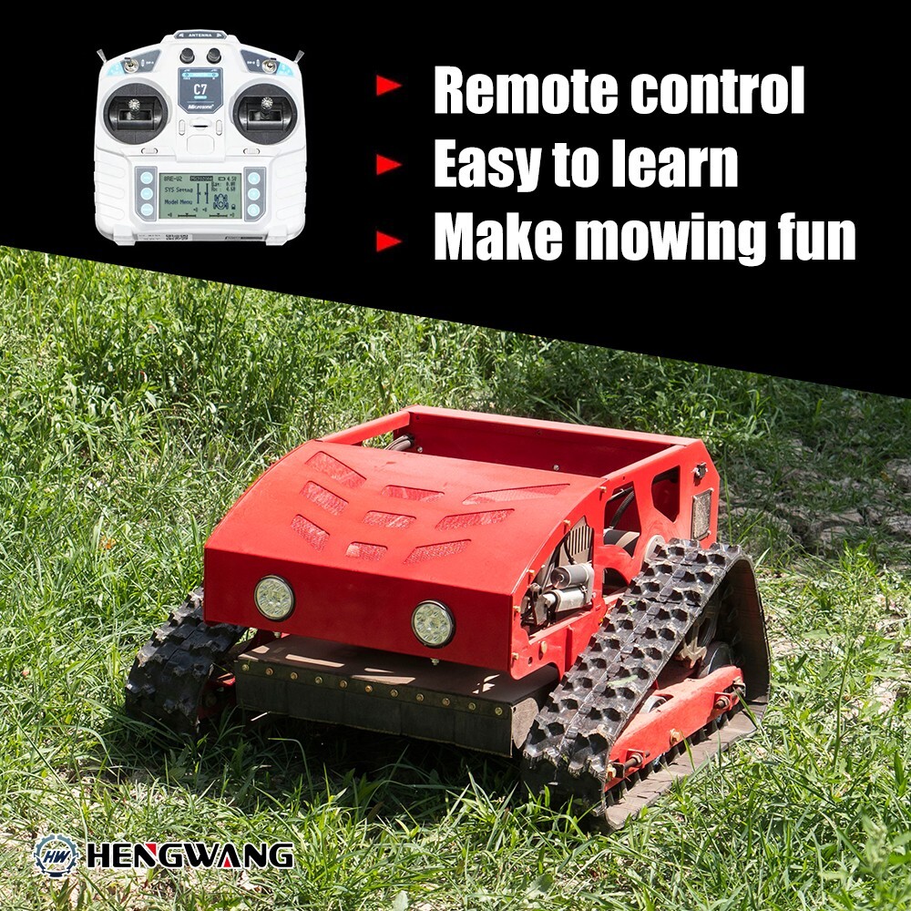 200m gasoline remote control lawn mower all terrain 45 degree rock climbing