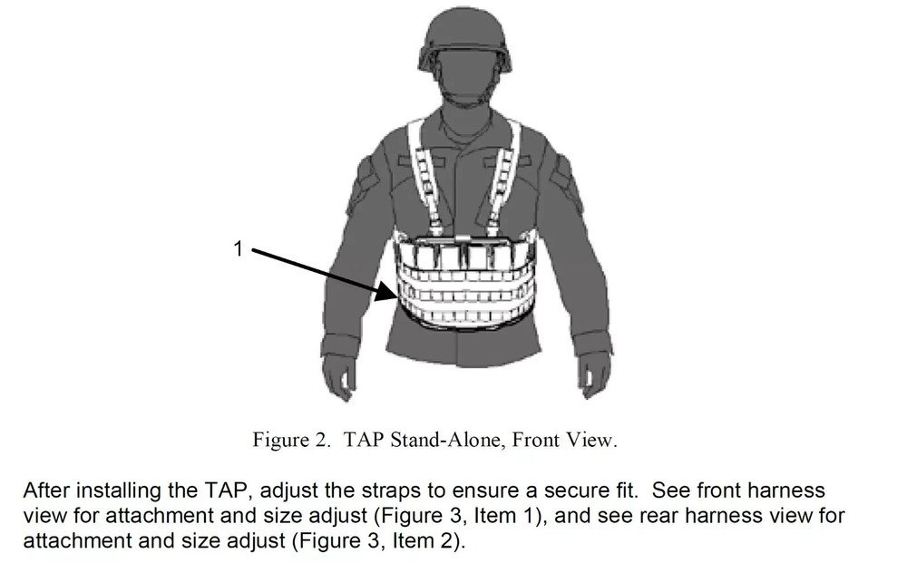 USGI TAP Harness Assembly Chest Rig for Tactical Assault Panel - Used