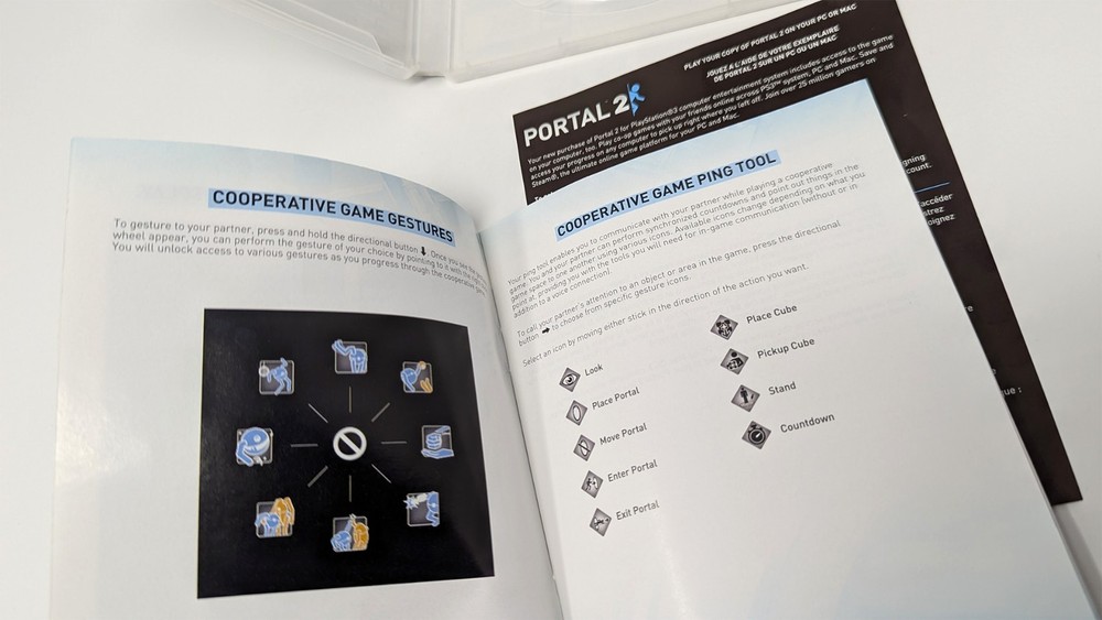 Portal 2 (PS3) Case + Manual + Insert (No Game)