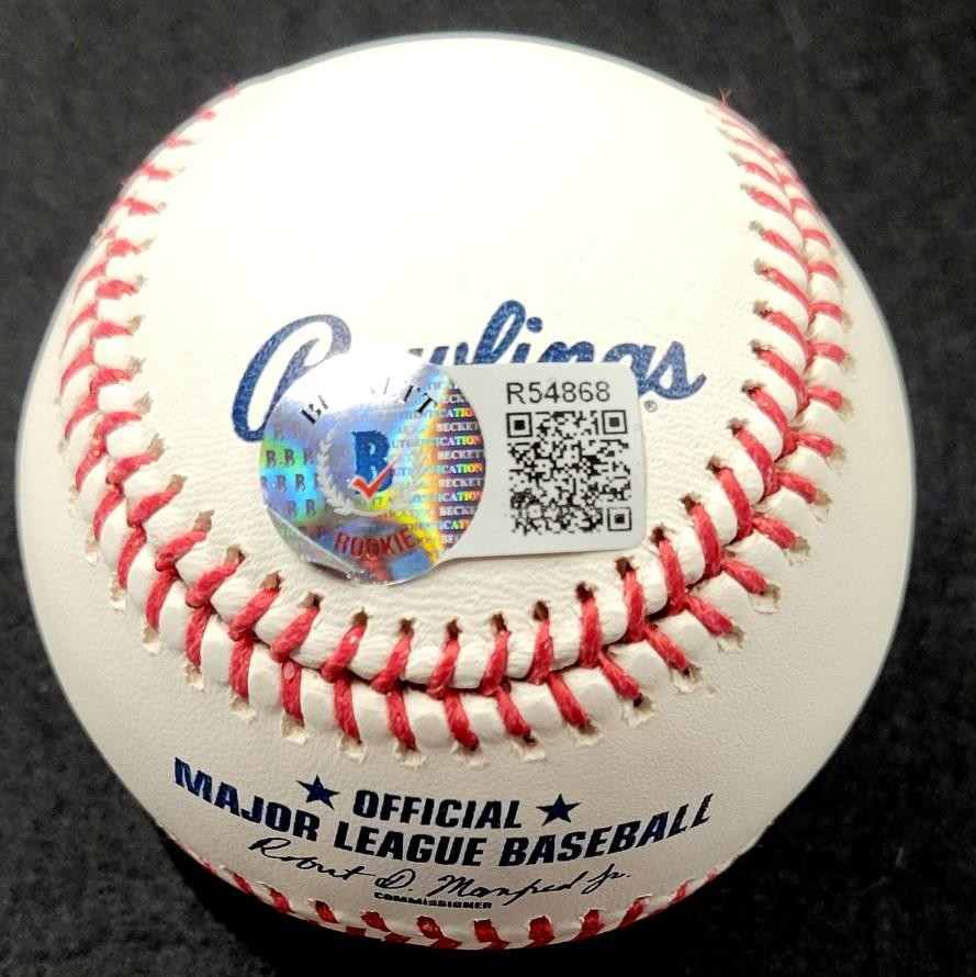 CJ Abrams signed San Diego Padres 50th Anniversary Baseball auto ~ Beckett BAS