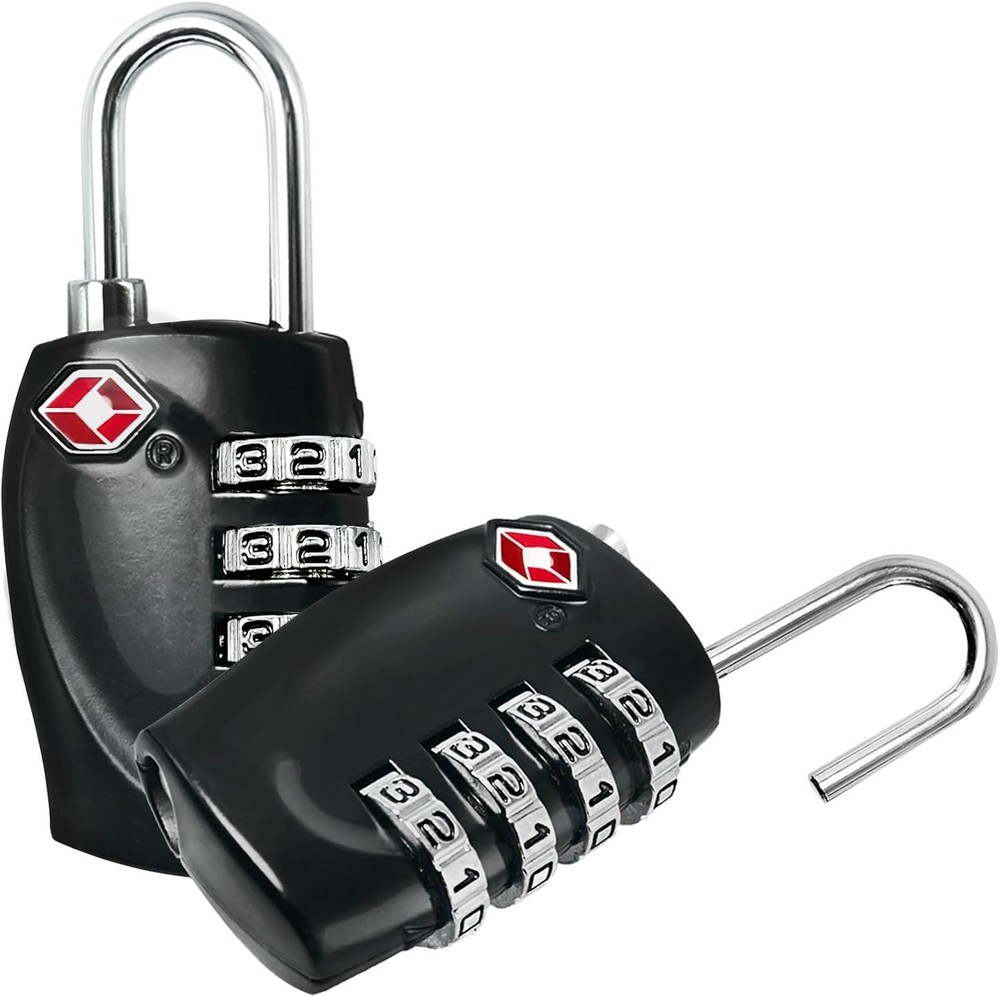 Compact 2-Pack TSA Approved Locks - Durable Security for Travel and Gun Cases