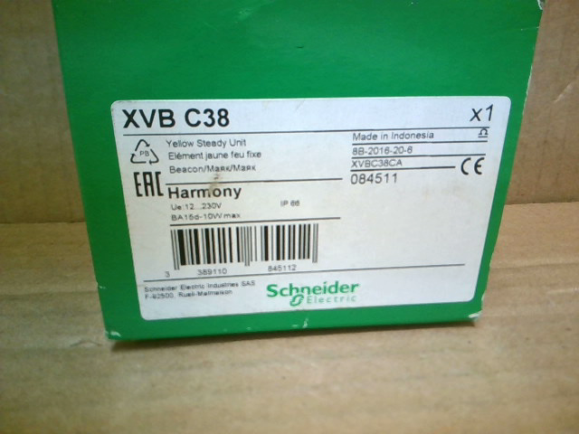 Schneider XVB-C38 Yellow Stack Light Unit - New in Box