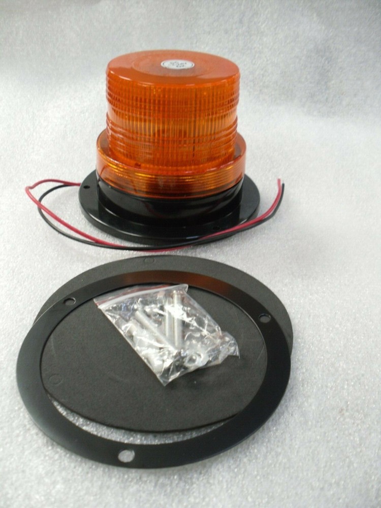 LED Beacon Light Single Flash Pattern 12/24V Bolt on Type