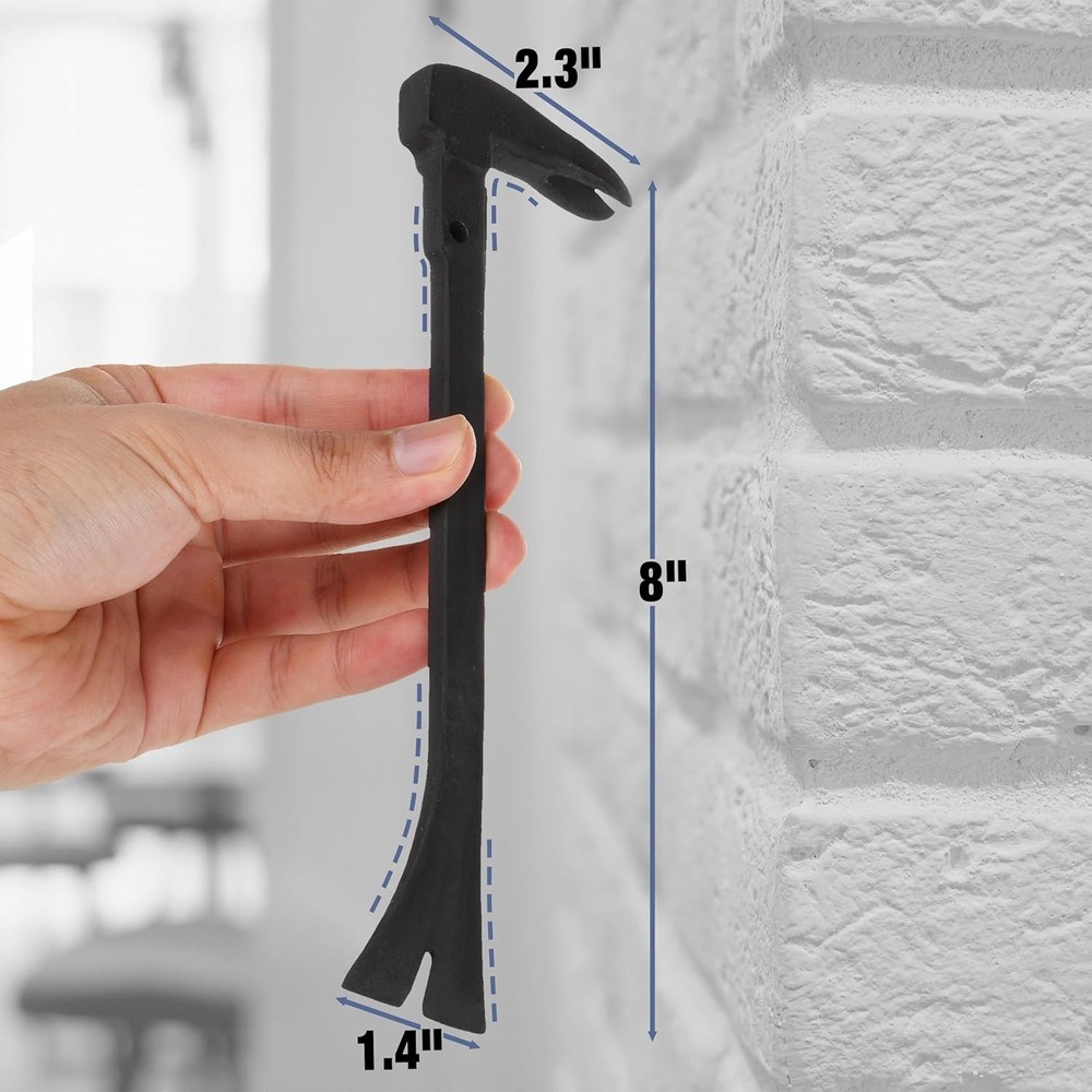 Durable 8-Inch Cats Paw Nail Puller with Prying Leverage and Rust Resistance