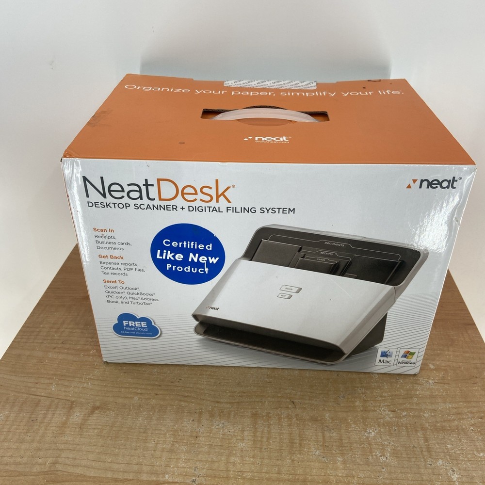 NeatDesk Desktop Scanner + Digital Filing System for Mac/Windows ND-1000