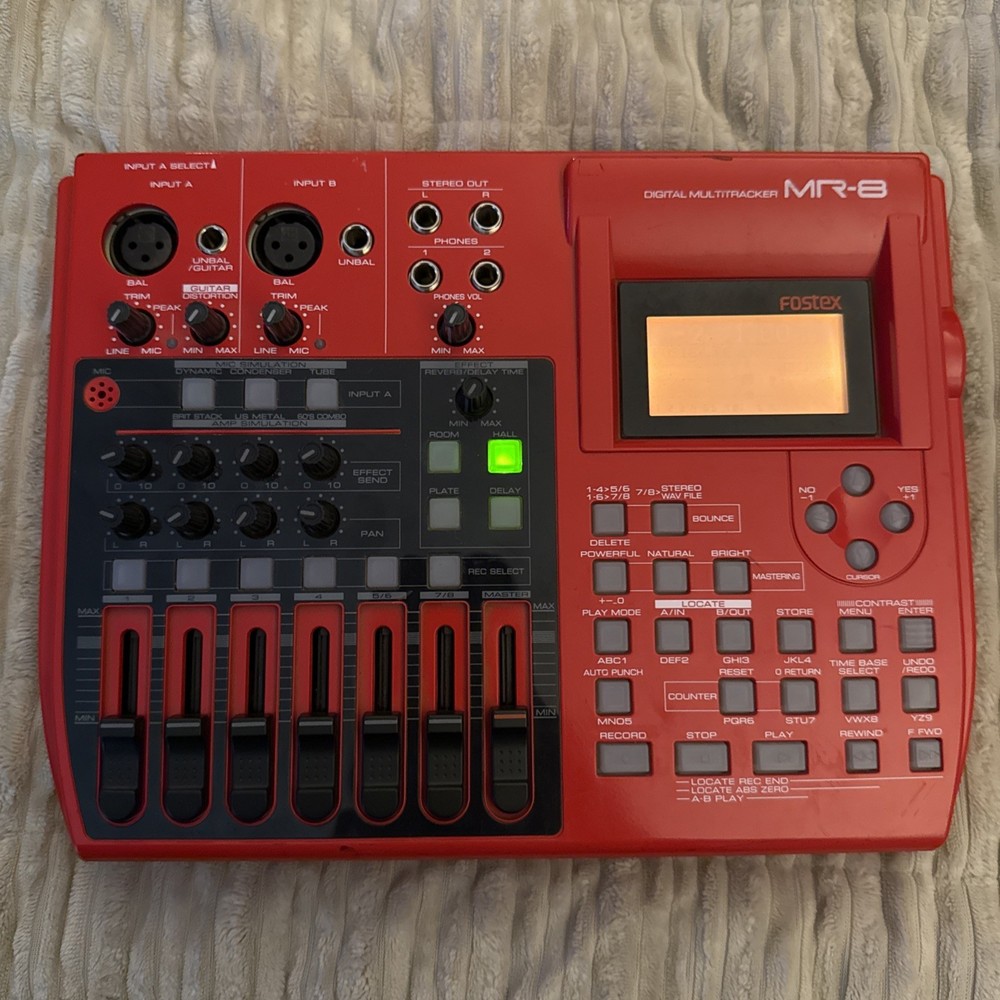 FOSTEX MR-8 DIGITAL MULTI TRACKER NO AC ADAPTER Also BATTERY OPERATED