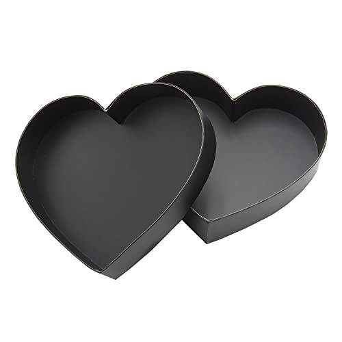 Empty Heart Shaped Gift Box Strawberry Packaging () Black