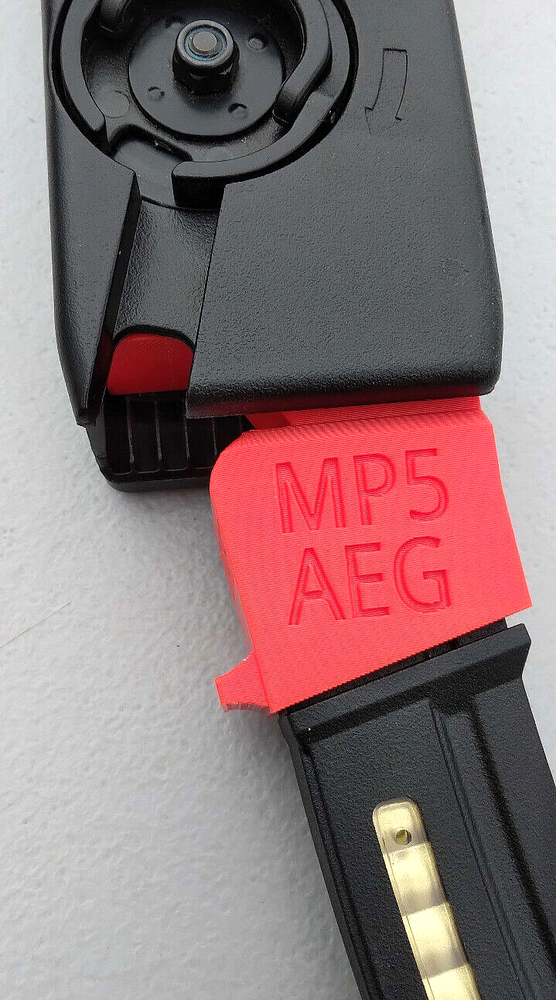 Airsoft MP5 AEG Odin Speedloader Adapter (Red)