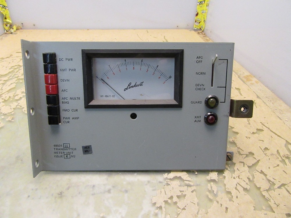 vintage lenkurt 48501-01 transmitter meter unit issue 4 m2 [2*V-9]