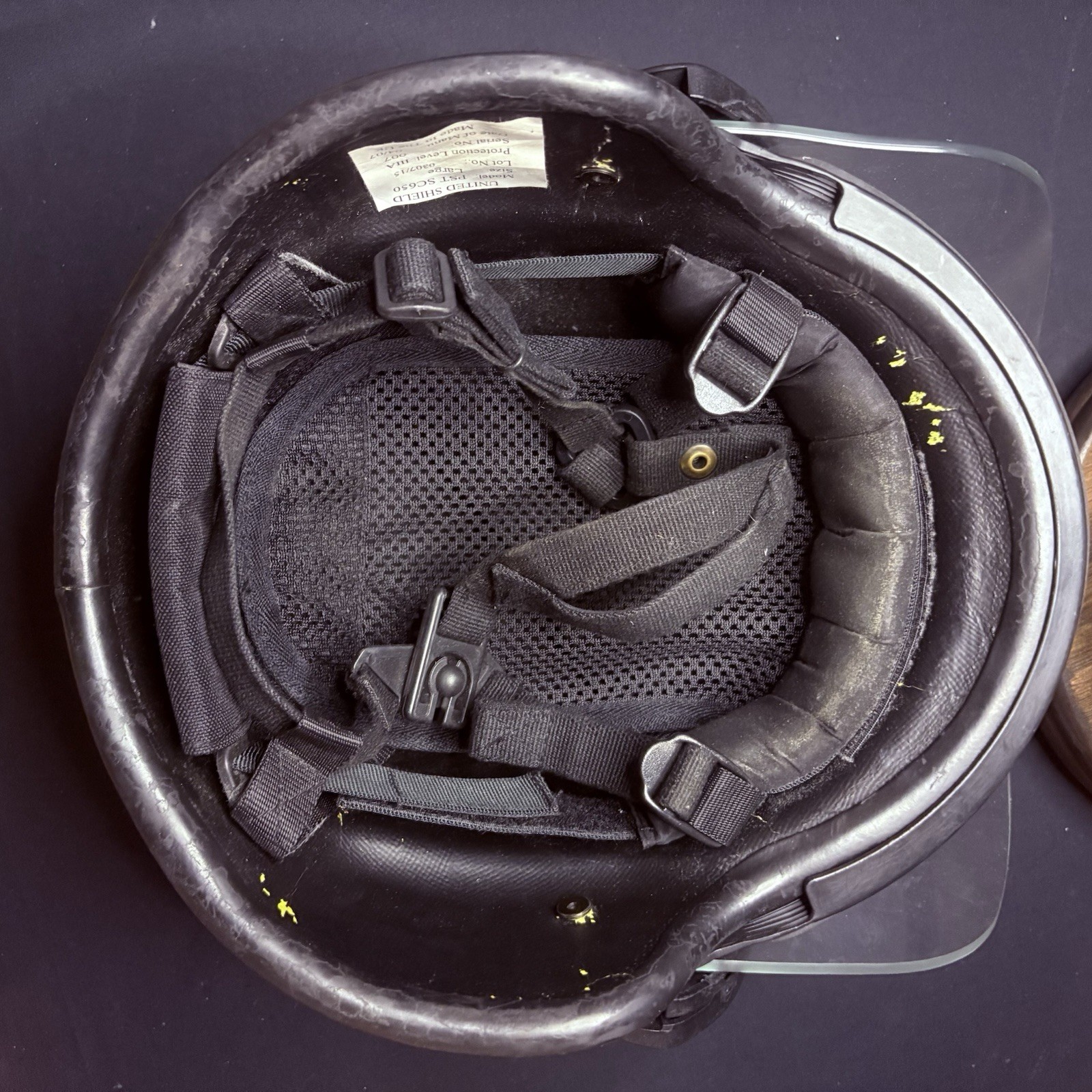 United Shield IIIA (3A) Helmet w/Removable Face Shield (Size Large) Bullet Proof