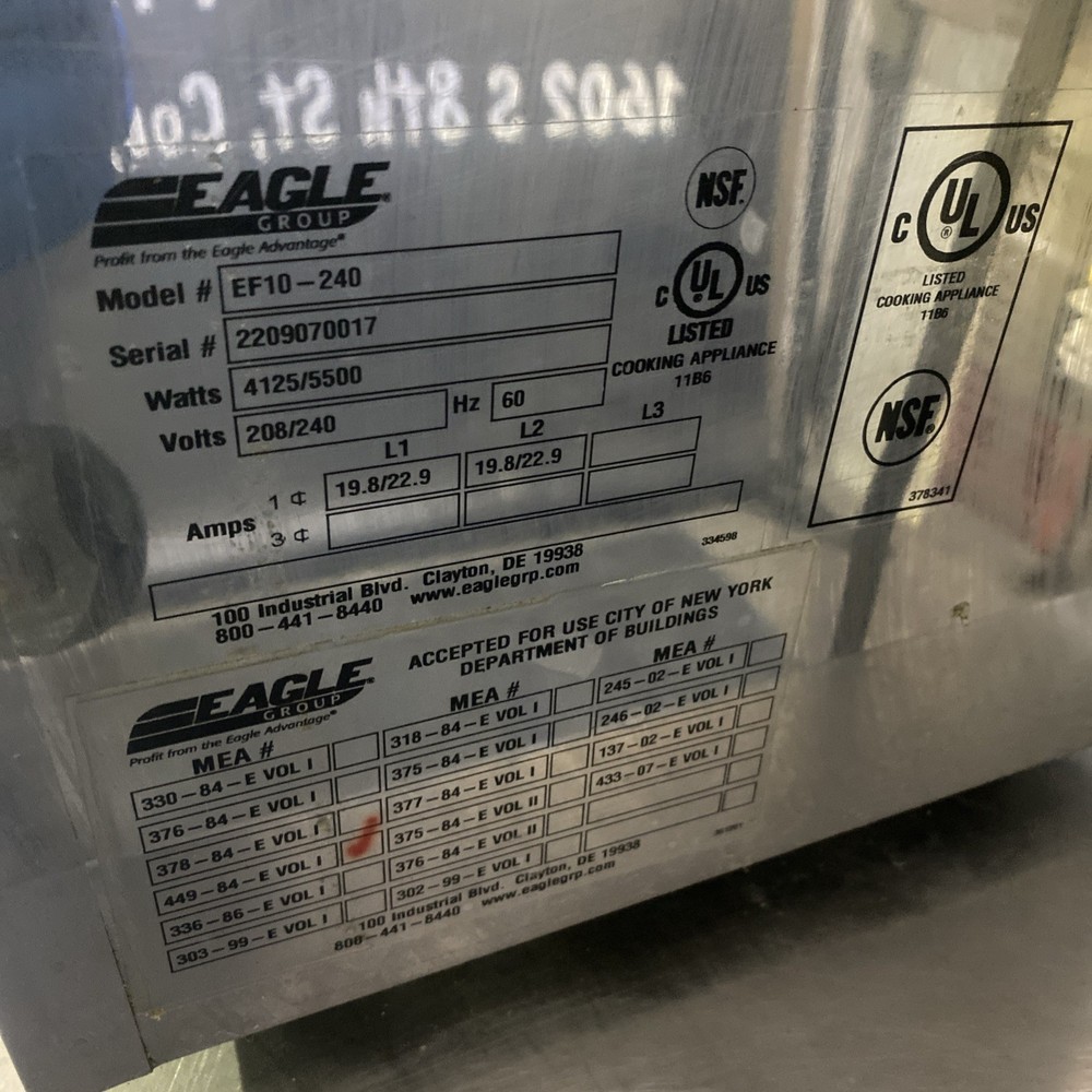 Pre-Owned Eagle Countertop Deep Fryer Model EF10-240 TESTED