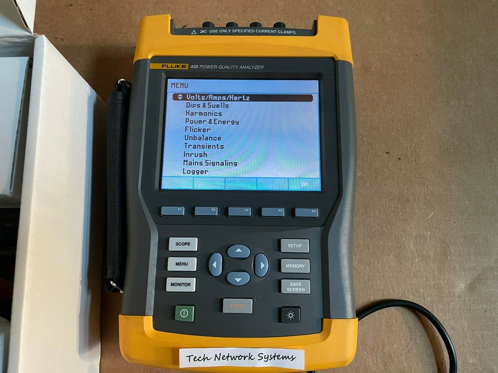 Fluke 435 Three Phase Power Quality Analyzer Meter w/ Interharmonics, Inrush