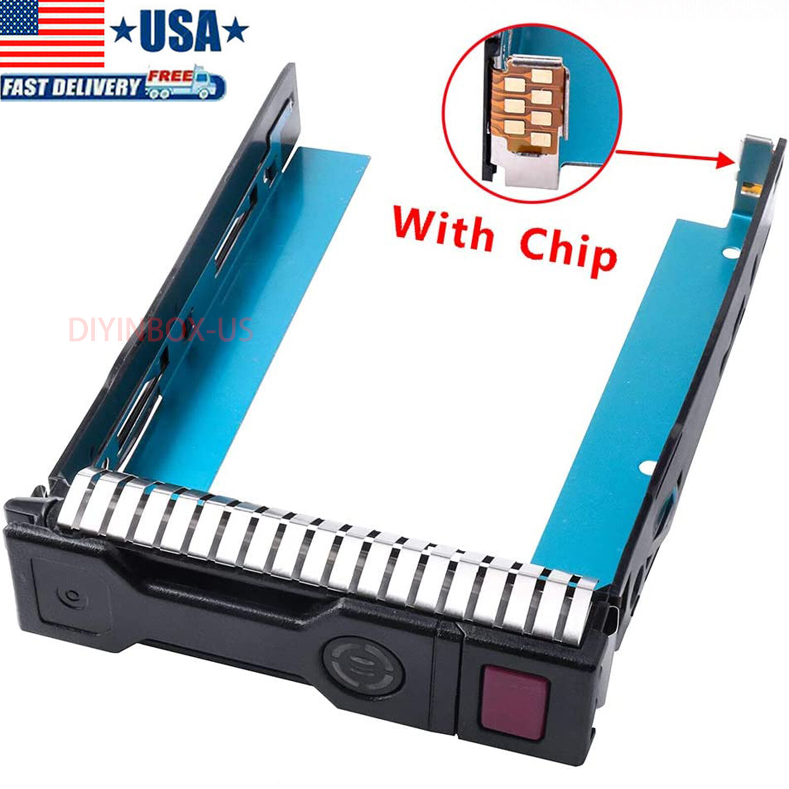 HP 3.5" LFF SAS SATA DL360p DL380p G8 G9 Server Hard Drive Caddy Tray 651314-001