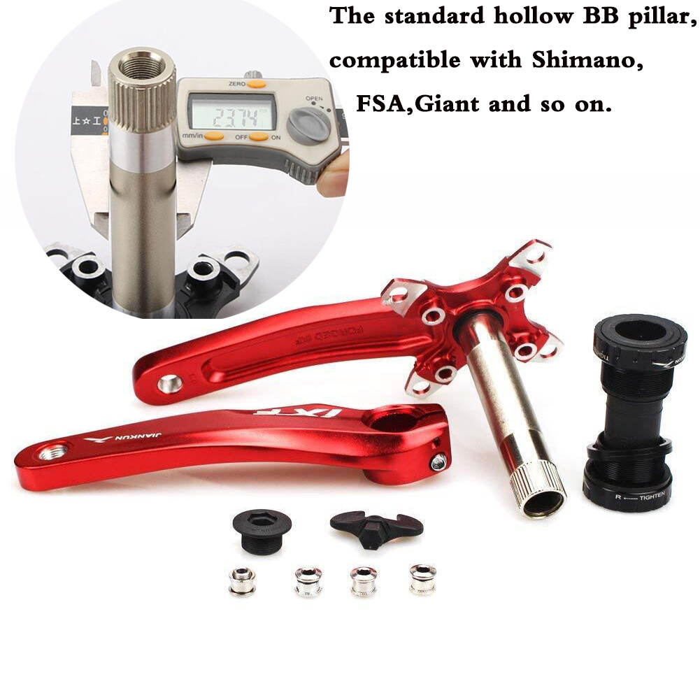 IXF 30T 104bcd CNC MTB Bike Crankset BB Narrow Wide Chainring 170mm Single Crank