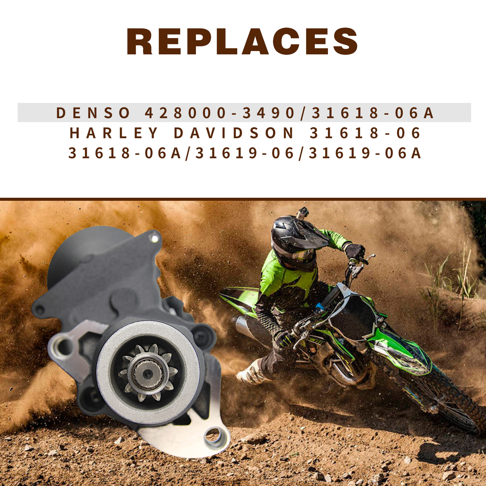 New Starter for Harley Davidson Dyna 2006-2014 Road King 07-14 Road Glide 08-13