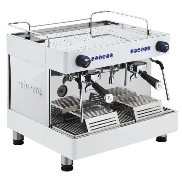 FUTURETE HORIZONT COMPACT 2 GROUP NEW WHITE TANKED ESPRESSO COFFEE MACHINE CAFE