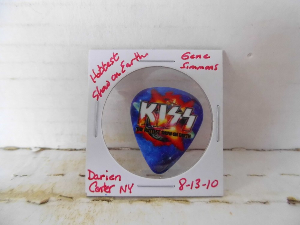 KISS "GENE SIMMONS" 8/13/10 GUITAR PICK~READ DESCRIPTION #12~1