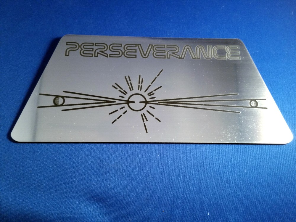 Perseverance Mars Rover Commemorative Plaque