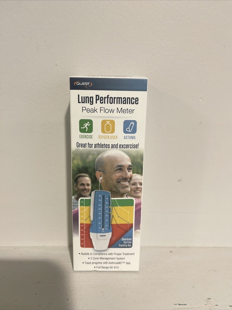 QUEST ASTHMA MD LUNG PERFORMANCE PEAK FLOW METER FREE SHIPPING