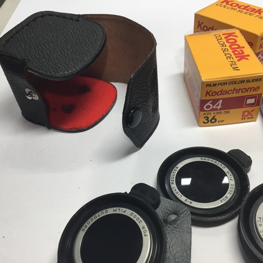 vtg camera accessories lot .