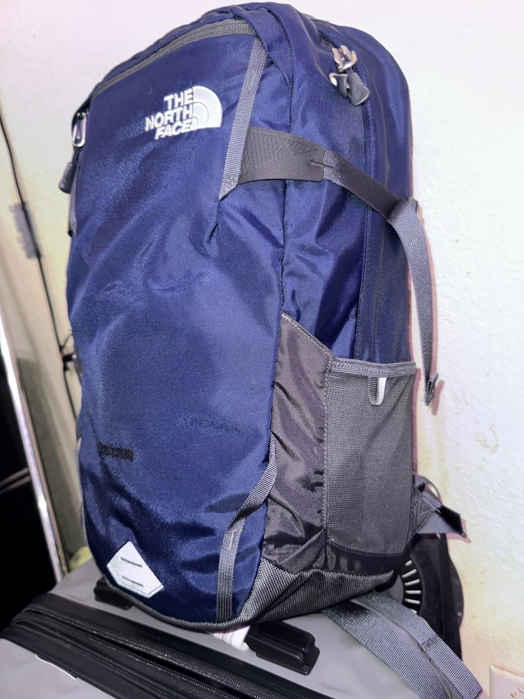 The North Face Fall Line Blue Backpack Lined Laptop Flexvent
