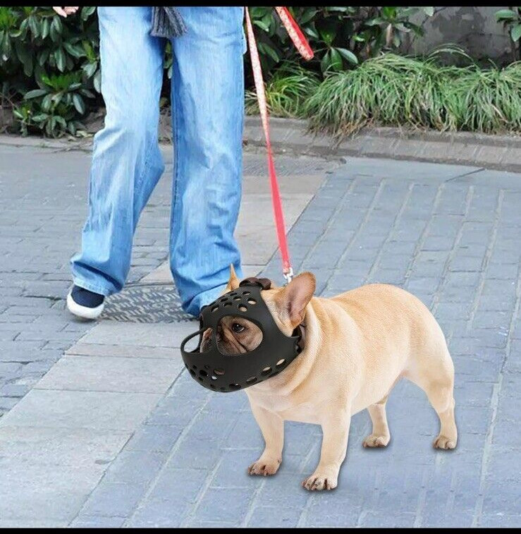 Dog Muzzle Basket Breathable | Prevent Biting Chewing & Barking Allows Drinking