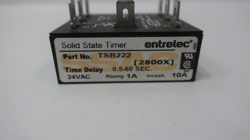 Entrelec TSB222 Entrelec Solid State Timer 0.5-60s 24v-ac
