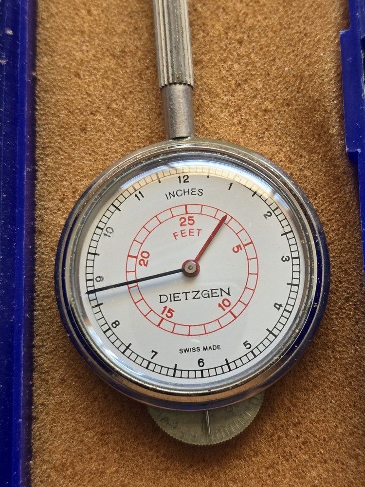 Dietzgen Vintage Swiss Map Measuring Meter