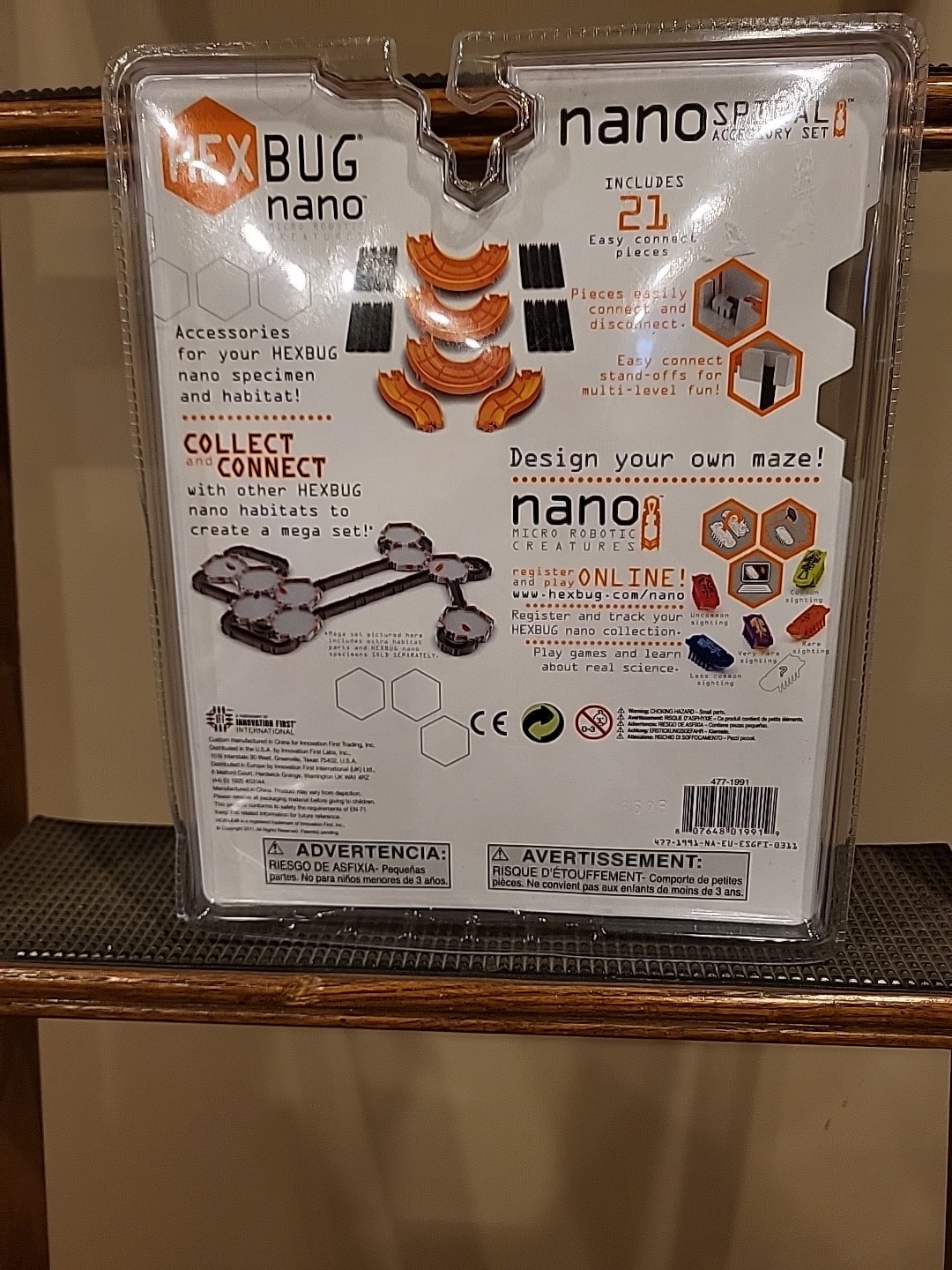 HEXBUG Nano Spiral Accessory Set for Specimen and Habitat New Sealed Package
