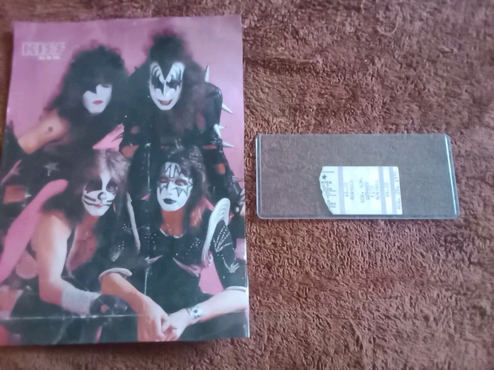 💋 Kiss Ticket Stub History 🎸 Destroyer Tour, 8-29-76, Atlanta GA Godof Thunder