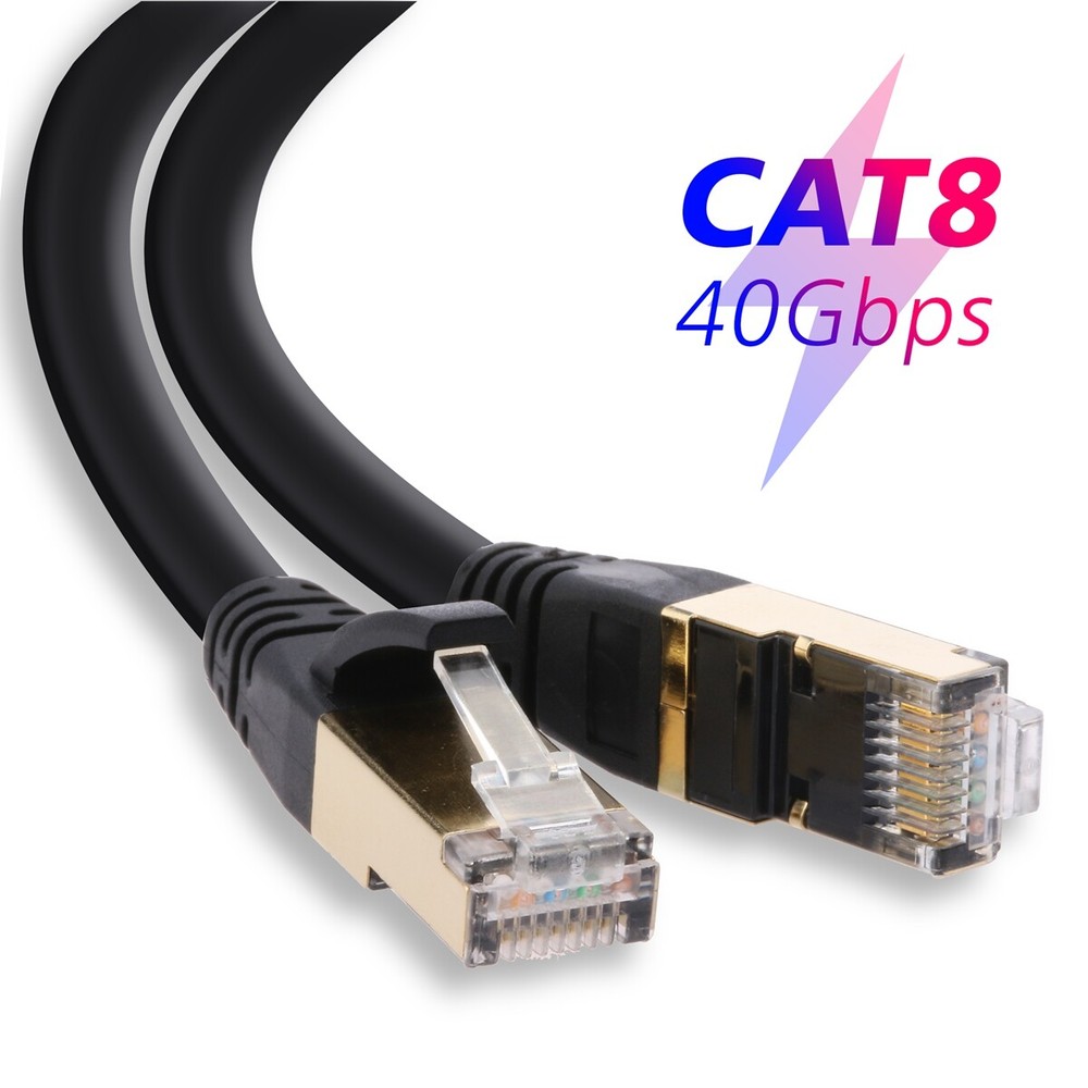 Advanced Cat 8 Ethernet Patch Cable- Internet 40Gbps 2000Mhz High Speed Lot