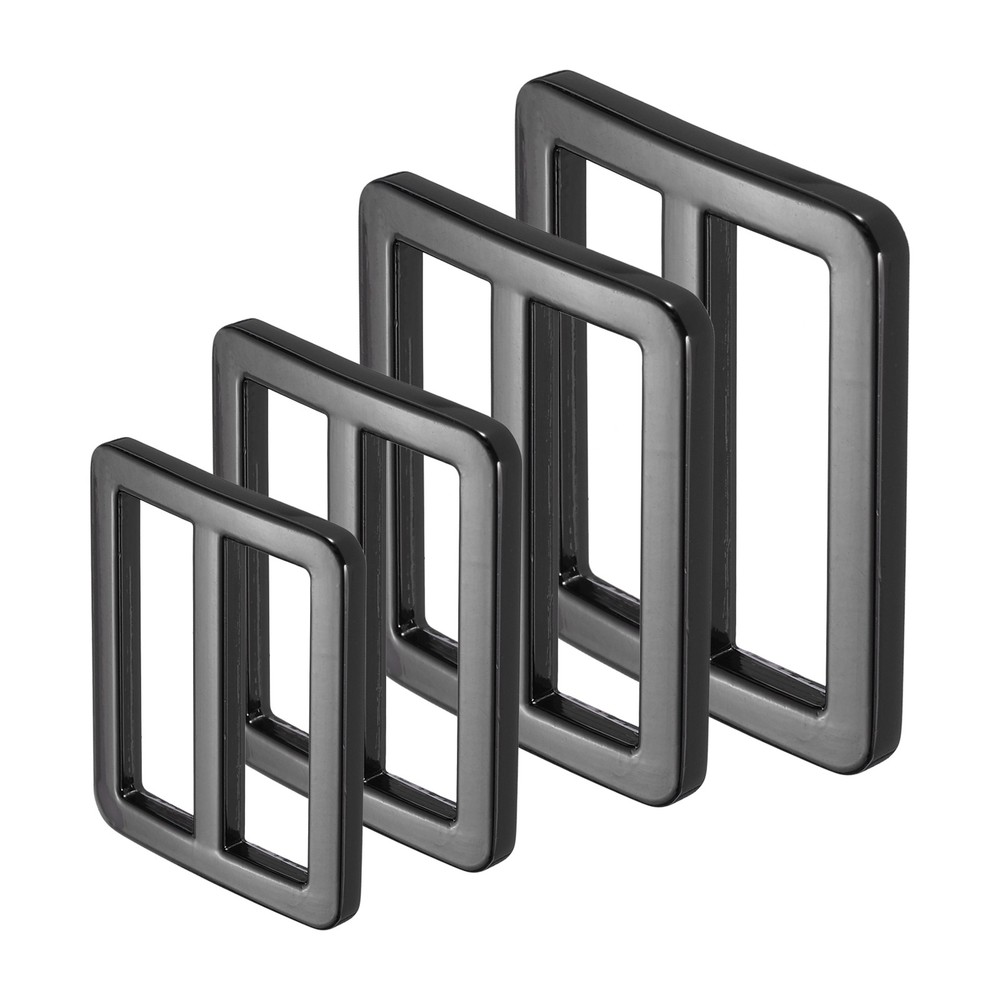 10Pack 1 Inch Tri-Glide Slide Buttons Adjustable Buckle Webbing Strap Fastener