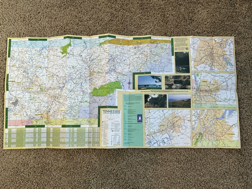 TENNESSEE OFFICIAL HIHWAY MAP, 2012